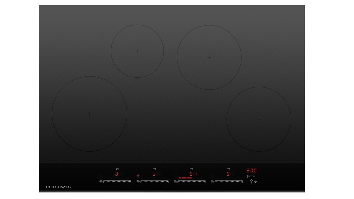Fisher & Paykel 76cm Series 7 4 Zone Induction Cooktop - Black