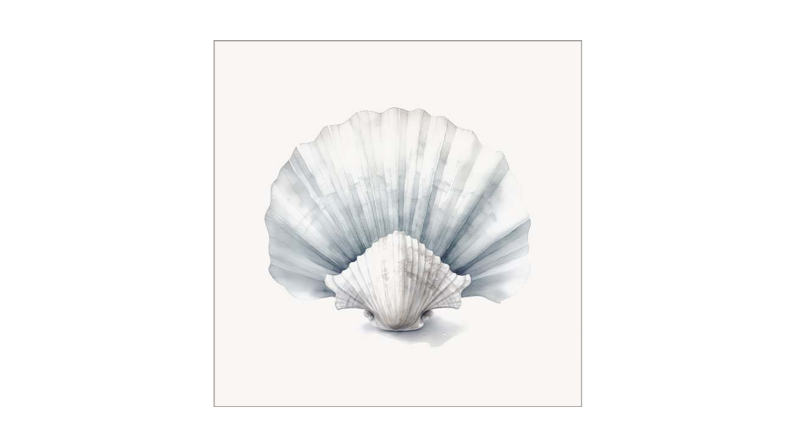 La Grolla Natures Beauty Seashell I Unframed Canvas Wall Art