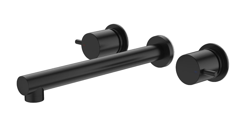 Caroma Luna Lever Bath Set - Black
