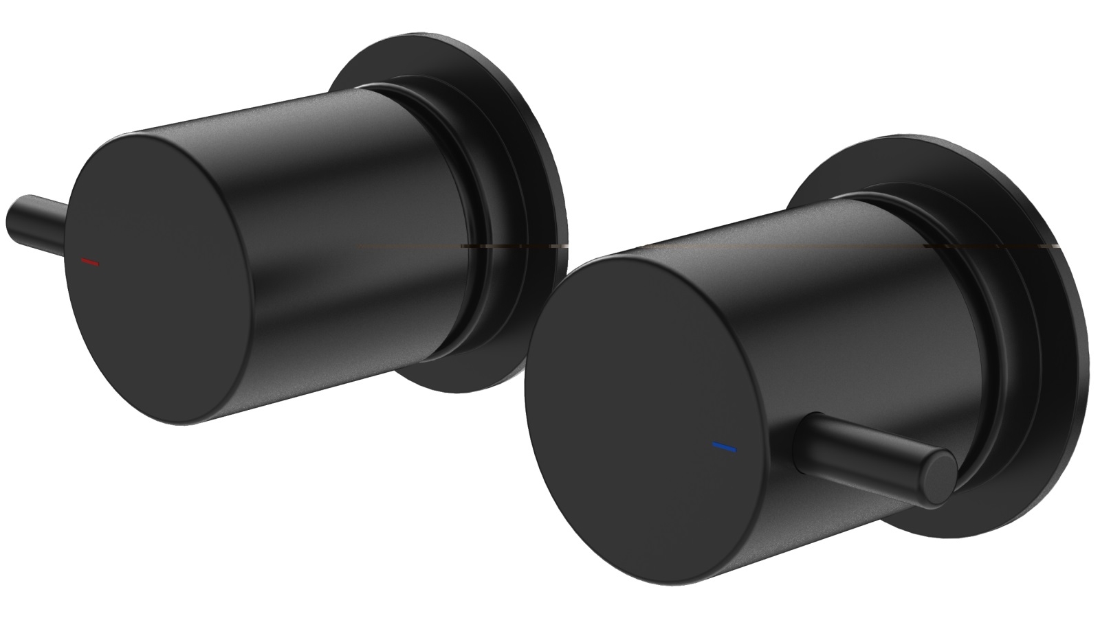 Caroma Luna Lever Wall Top Assemblies Low Lead - Black