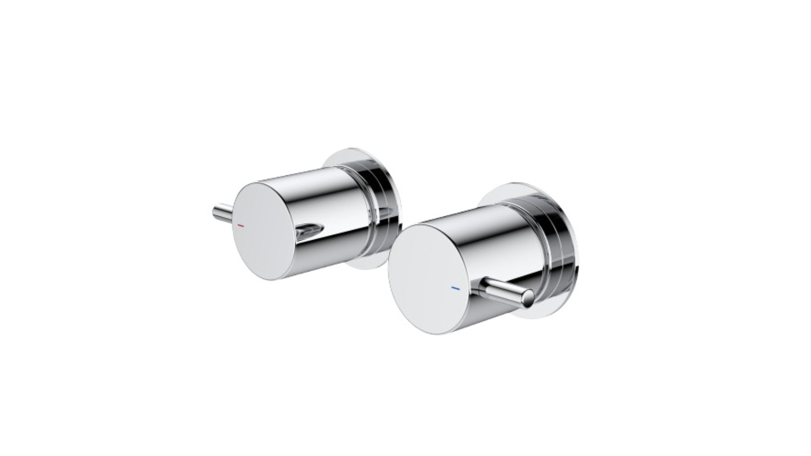 Caroma Luna Lever Wall Top Assemblies - Chrome 