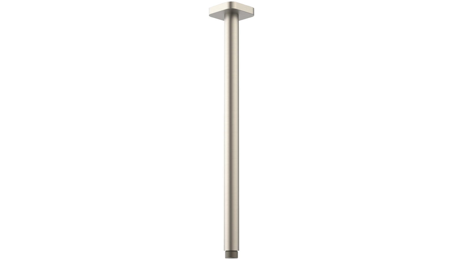 Caroma Luna 410mm Straight Arm Flange - Brushed Nickel