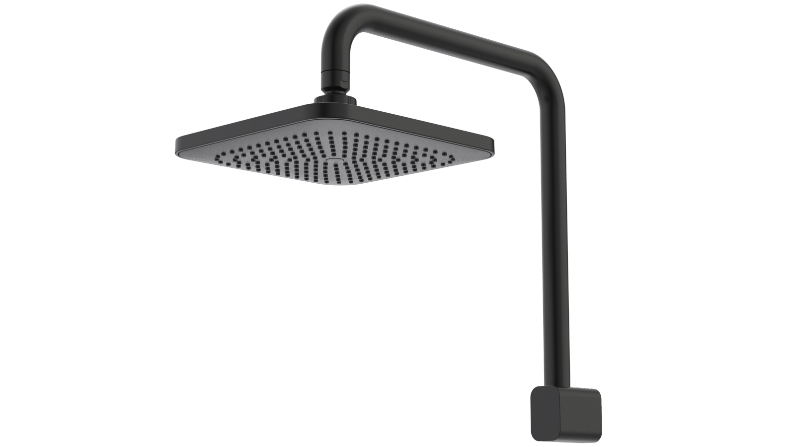 Caroma Fixed Overhead Shower - Black