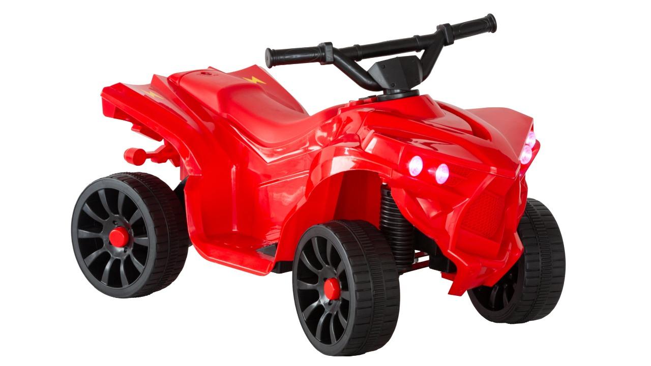 Lenoxx Rechargeable Ride on Quad Bike with Safe Braking System - Red
