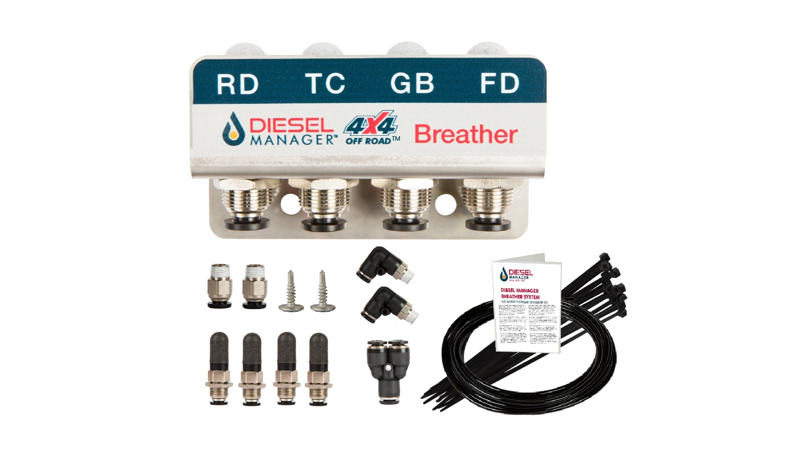 DMA Diff Breather Kit 4 Port Holden Colorado RG All Models 4X4 DMA