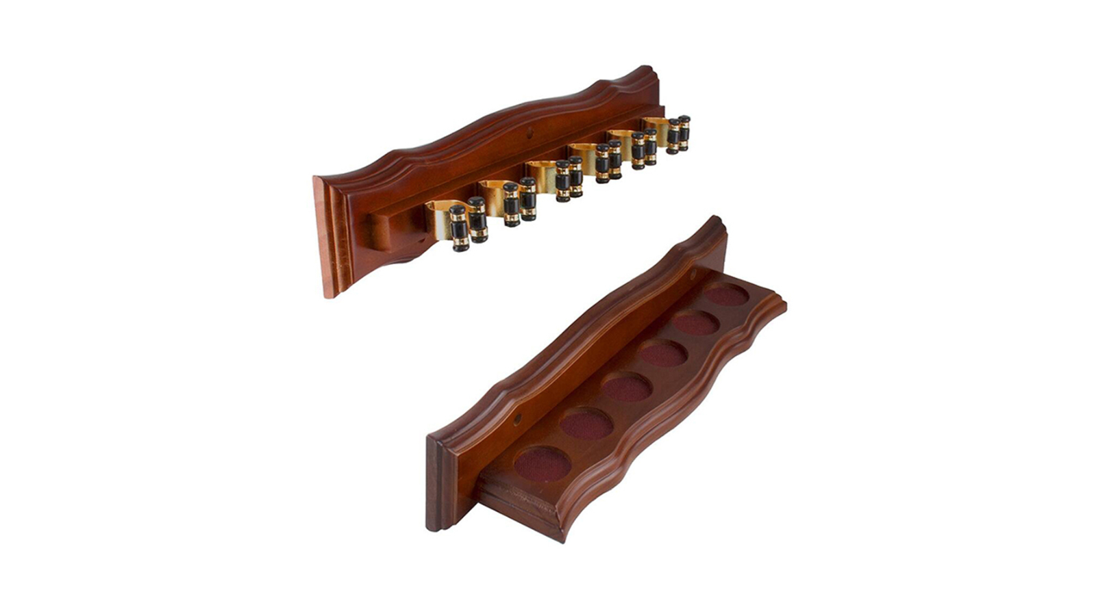 Forumla Sports 6 Clip Billard Snooker Pool Cue Rack - Walnut