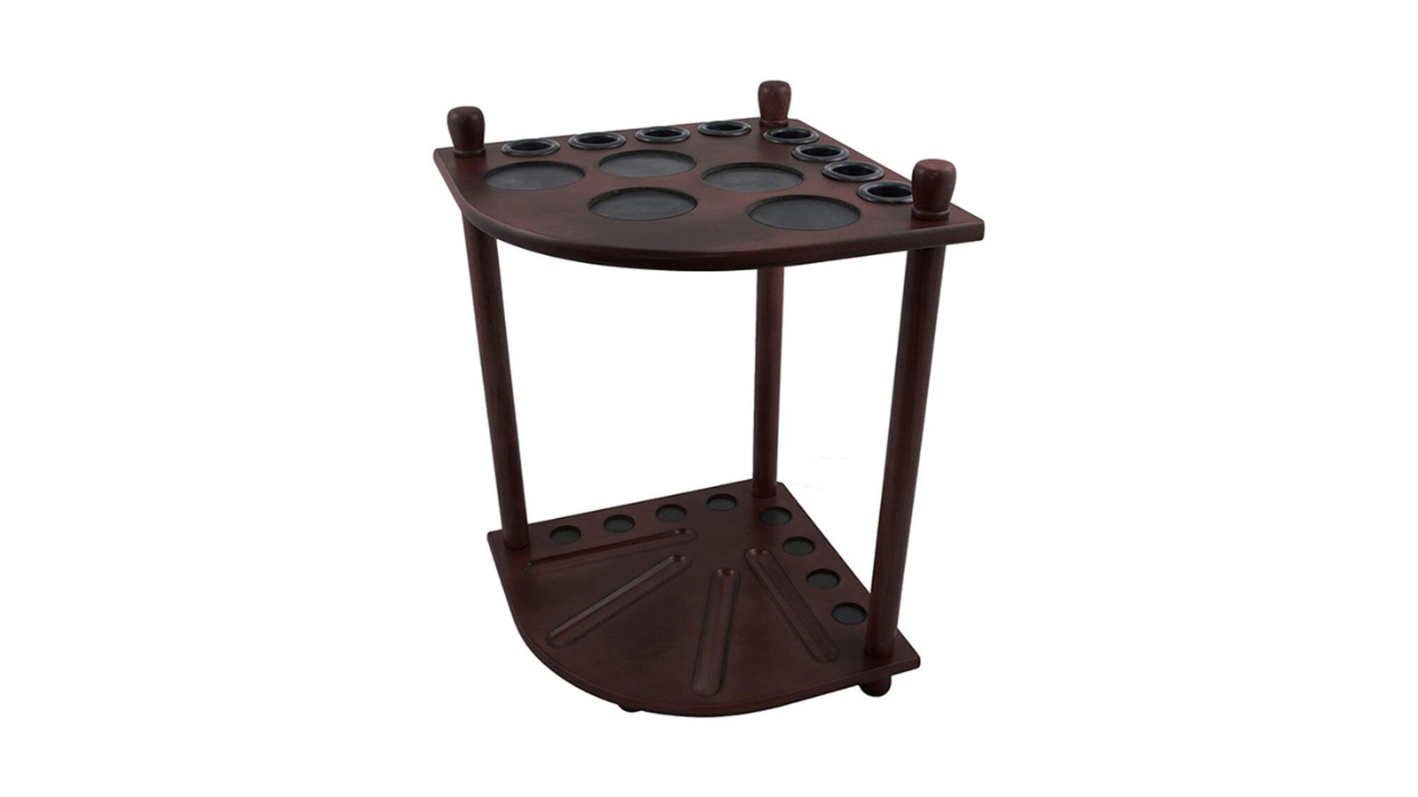 Forumla Sports 8 Billard Snooker Pool Cue Stand Ball Holder - Walnut 