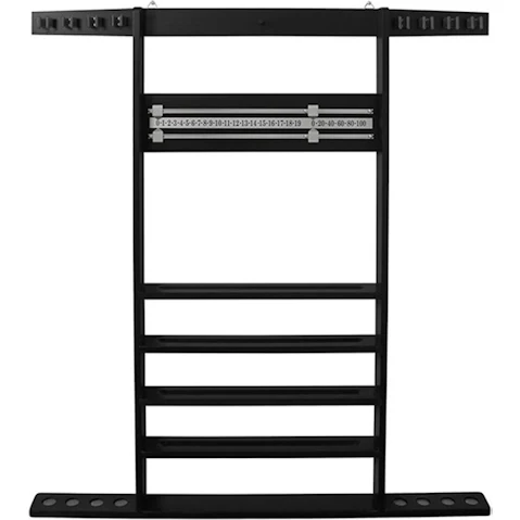 Formula Sports Combi Billard Snooker Pool Wall Mount Cue Rack - Black