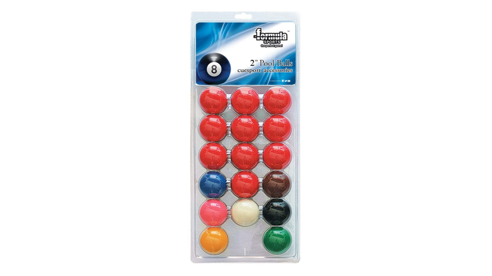 Formula Sports 2inch Standard Snooker Ball Pool Game Set