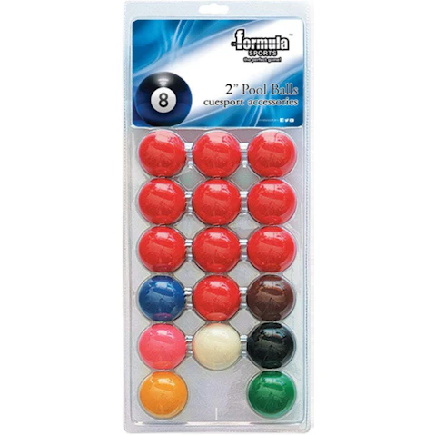 Formula Sports 2inch Standard Snooker Ball Pool Game Set