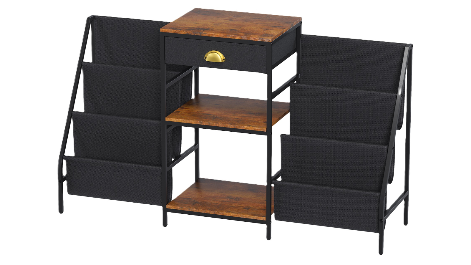 Advwin Record Player Stand with Drawer