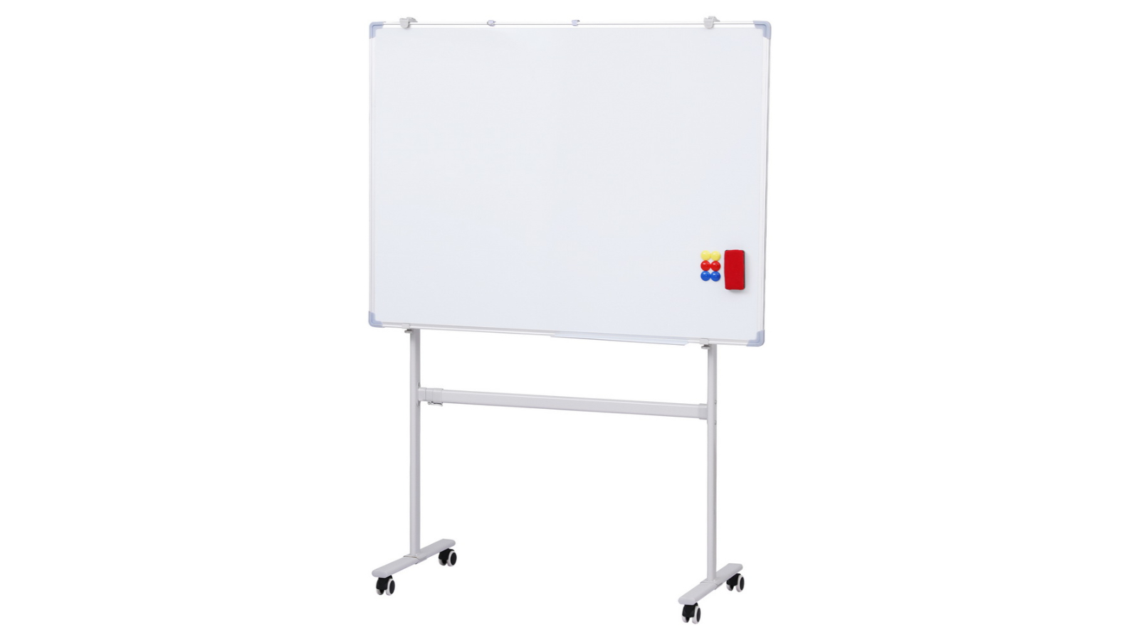 Hanna Goods Standing Whiteboard with Wheel - 90 x 120cm