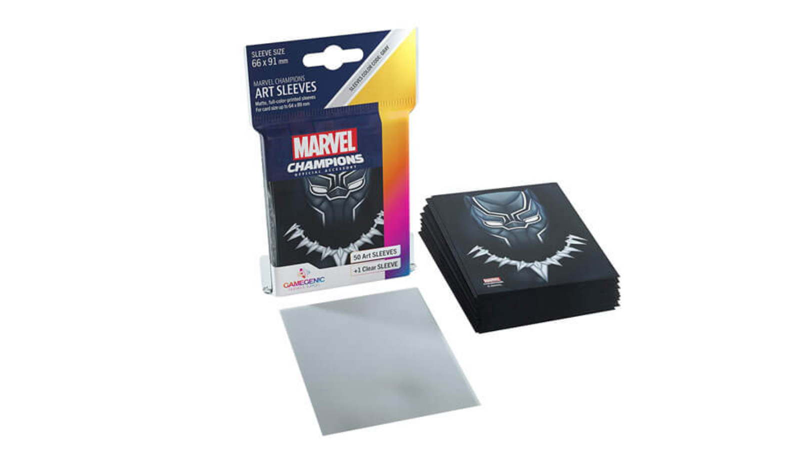 Fantasy Flight Games Pack of 50 Marvel Champions Art Sleeves - Black Panther