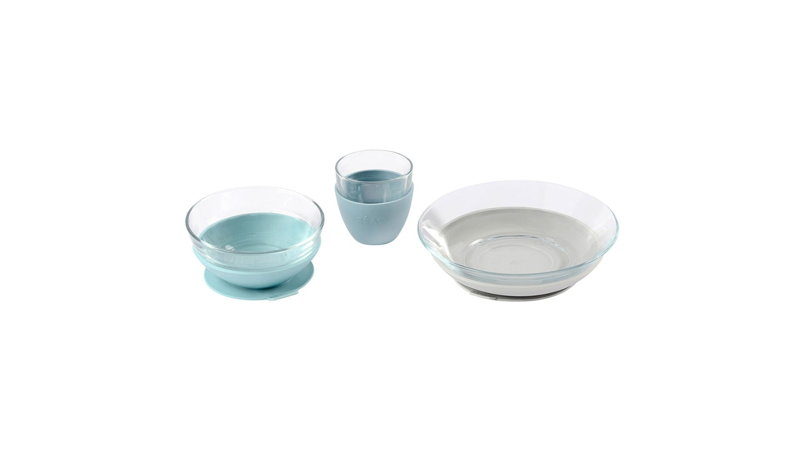 Beaba Duralex Glass Meal Set with Soft Protective Suction Pad - Jungle