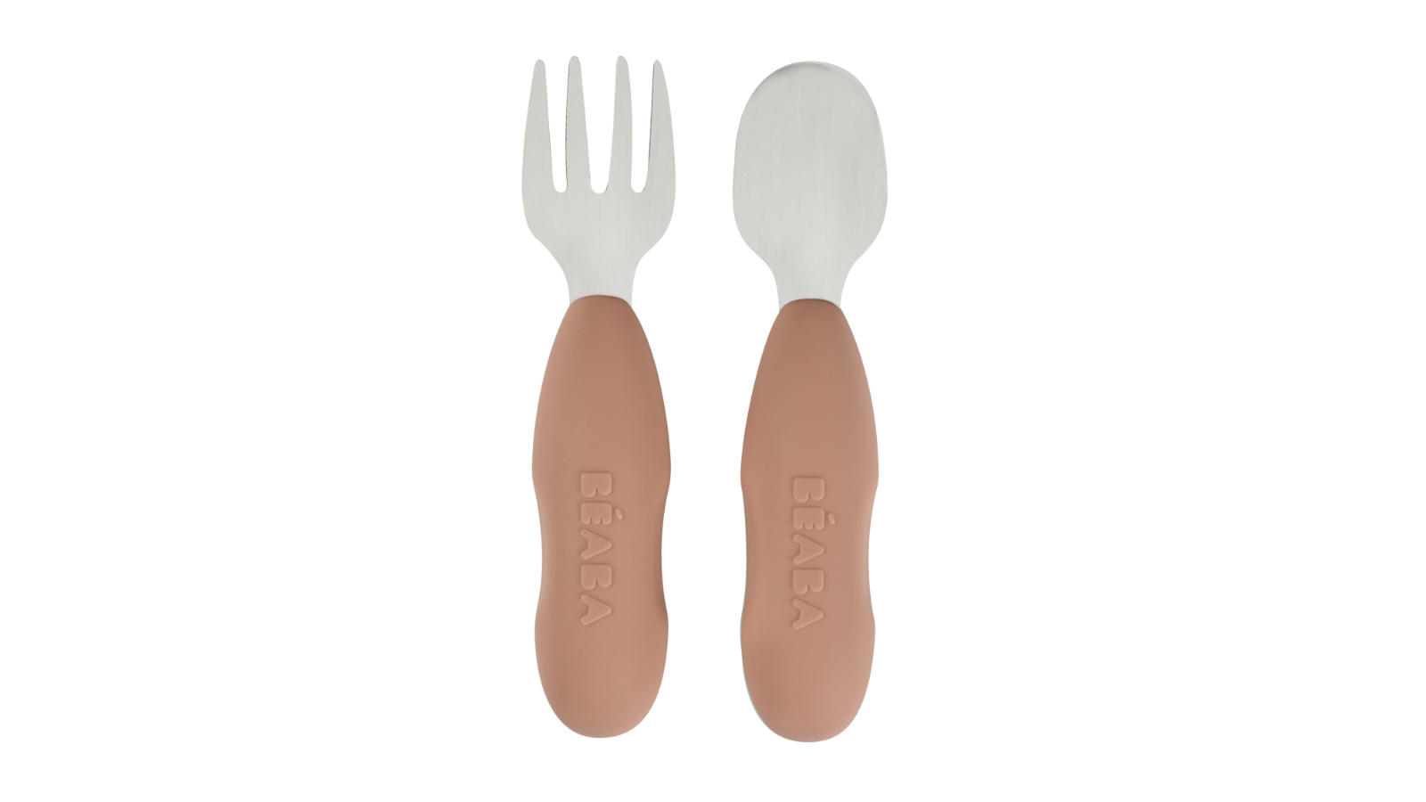 Beaba Stainless Steel Pre-Cutlery - Praline