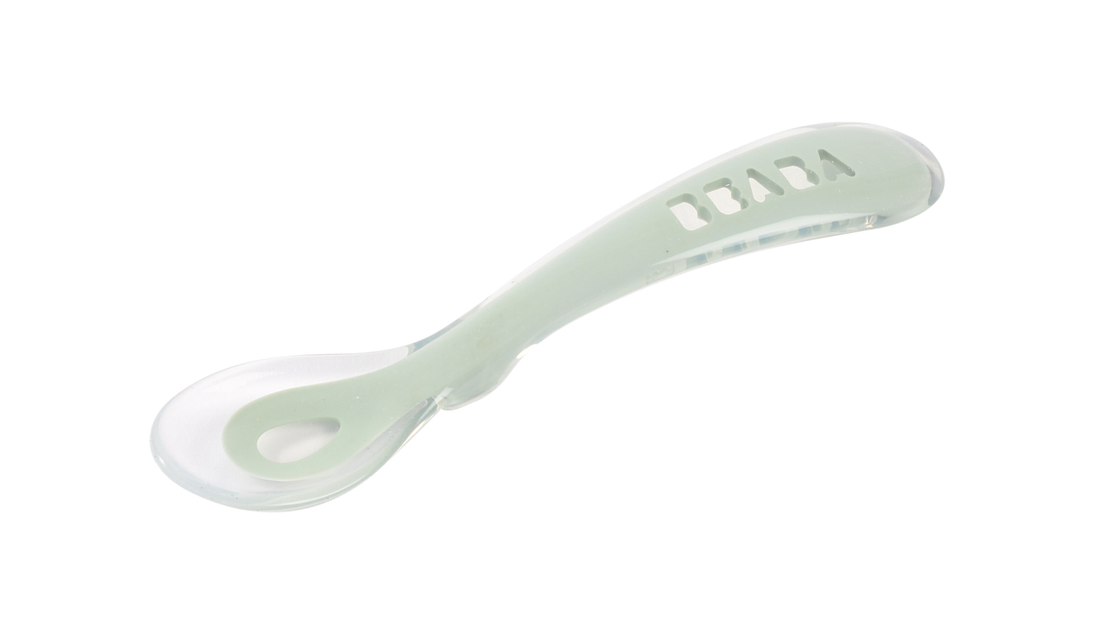 Beaba 2nd Stage Silicone Spoon - Misty Green