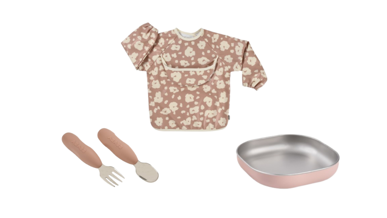 Beaba Stainless Steel Baby Meal Gift Set - Savannah Bloom