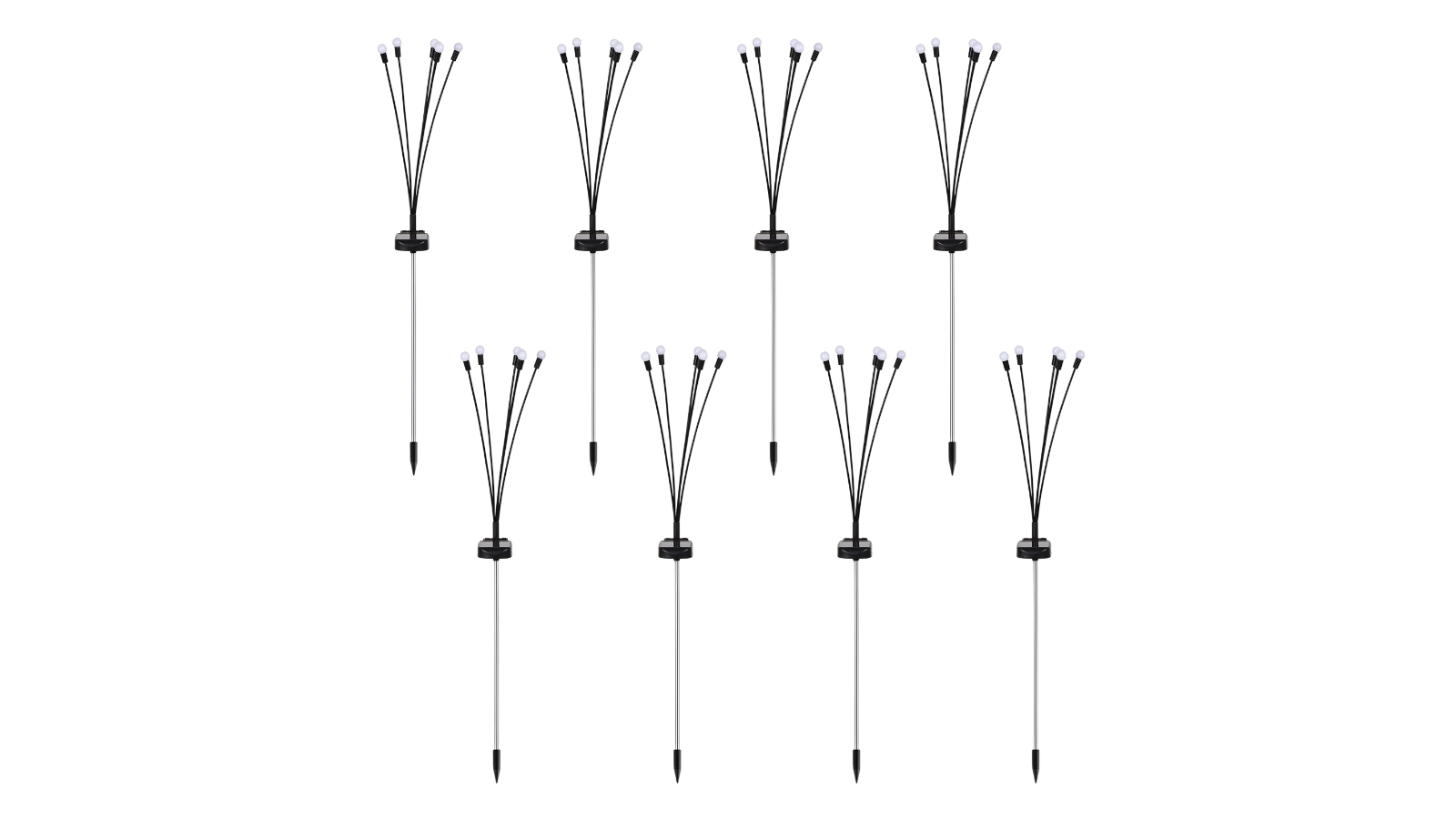 Advwin Pack of 8 Solar Garden Light