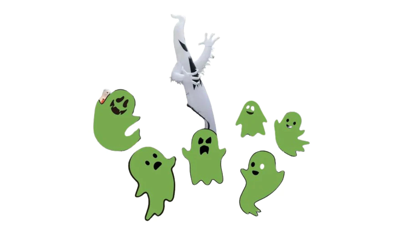 TM Illuminate Your Garden with 6 Luminous Ghost Yard Stake