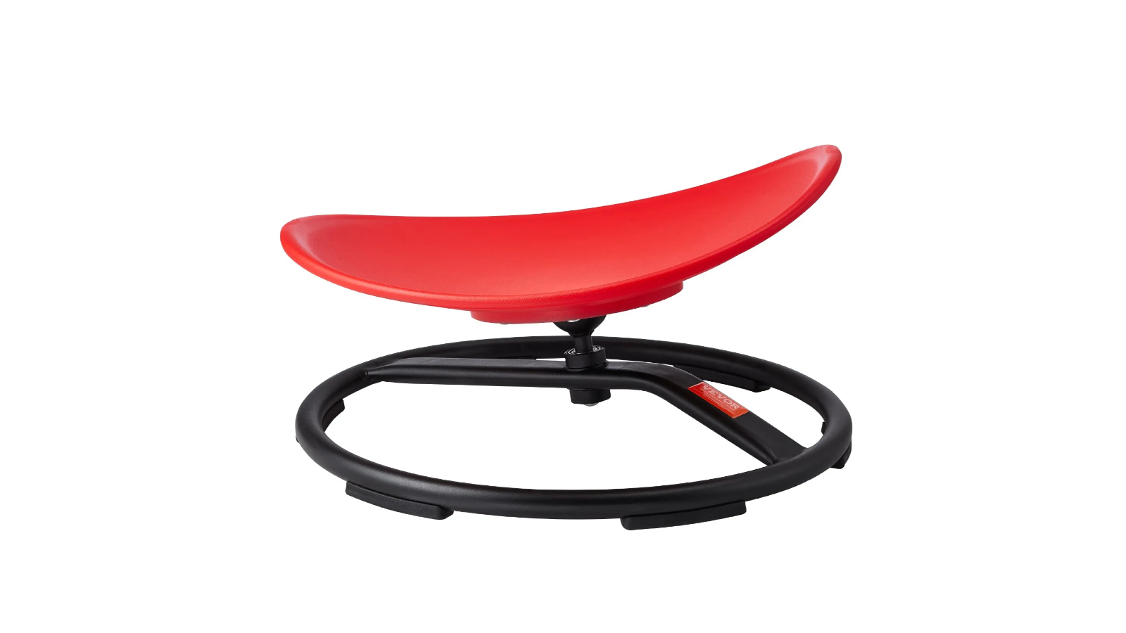 Pretty & Practical Kids Swivel Chair with Non-Slip Metal Base - Red