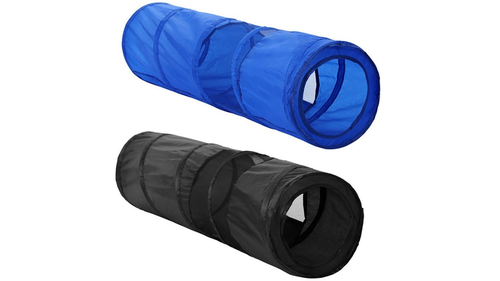 Paws and Claws Assorted Pop Up Cat Tunnel - Pack of 2
