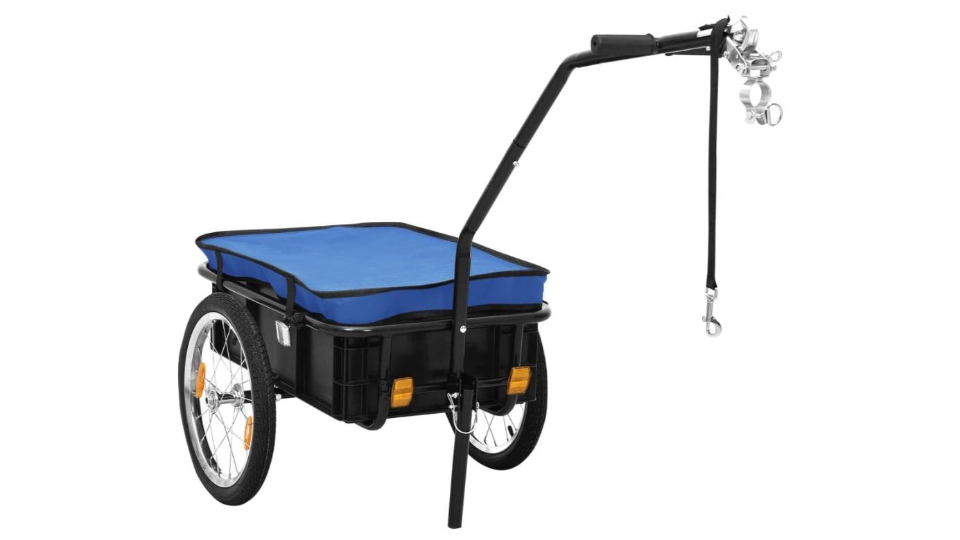 vidaXL Bike Trailer/Hand Wagon 155x60x83 cm Steel Blue