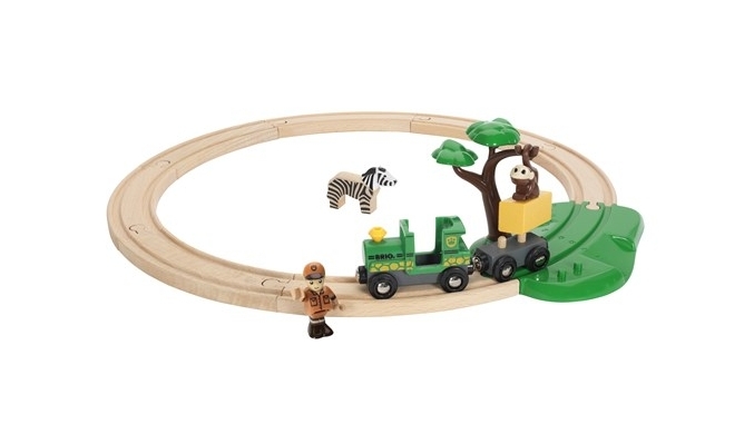 BRIO Safari Railway Set - 17 Pieces