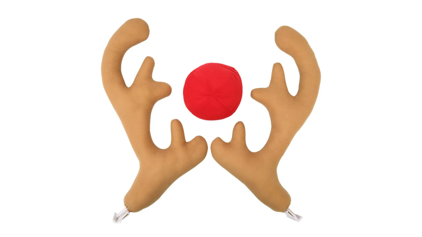 NNEOBA Rudolph's Ride Car Reindeer Antlers and Nose Set