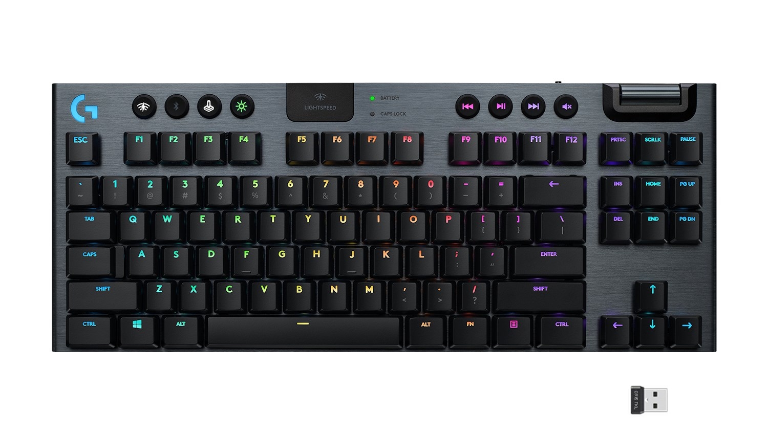 Logitech G915 TKL Tenkeyless LIGHTSPEED Wireless RGB Linear Mechanical Gaming Keyboard