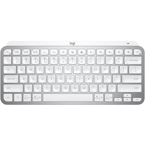 Logitech MX Keys Mini Minimalist Wireless Illuminated Keyboard - Pale Grey