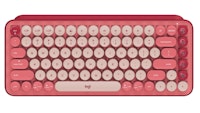 Logitech POP Keys Wireless Mechanical Emoji Keyboard - Heartbreaker Rose
