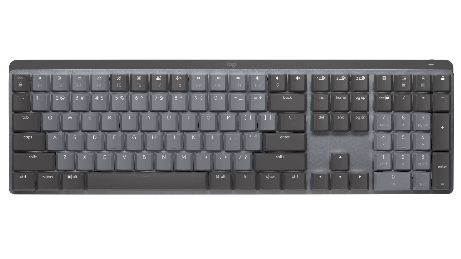 Logitech MX Mechanical Tactile Quiet Wireless Illuminated Performance Keyboard