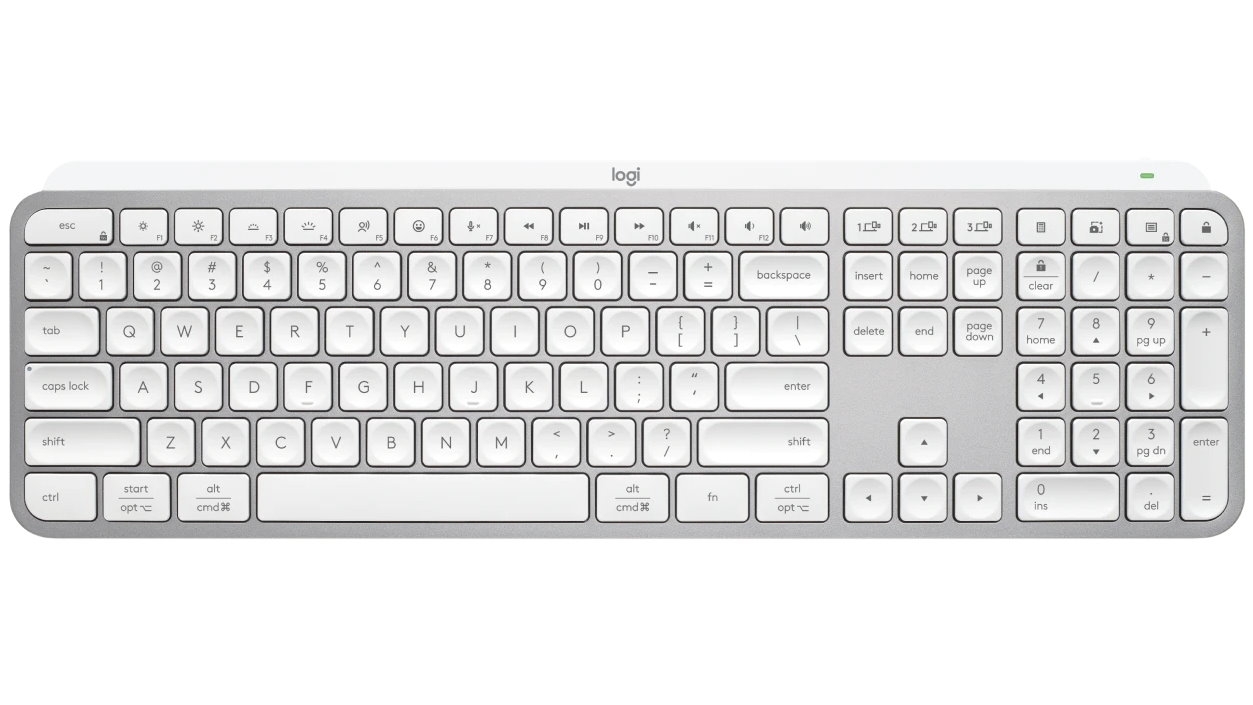 Logitech MX Keys S Advanced Wireless Illuminated Keyboard - Pale Grey