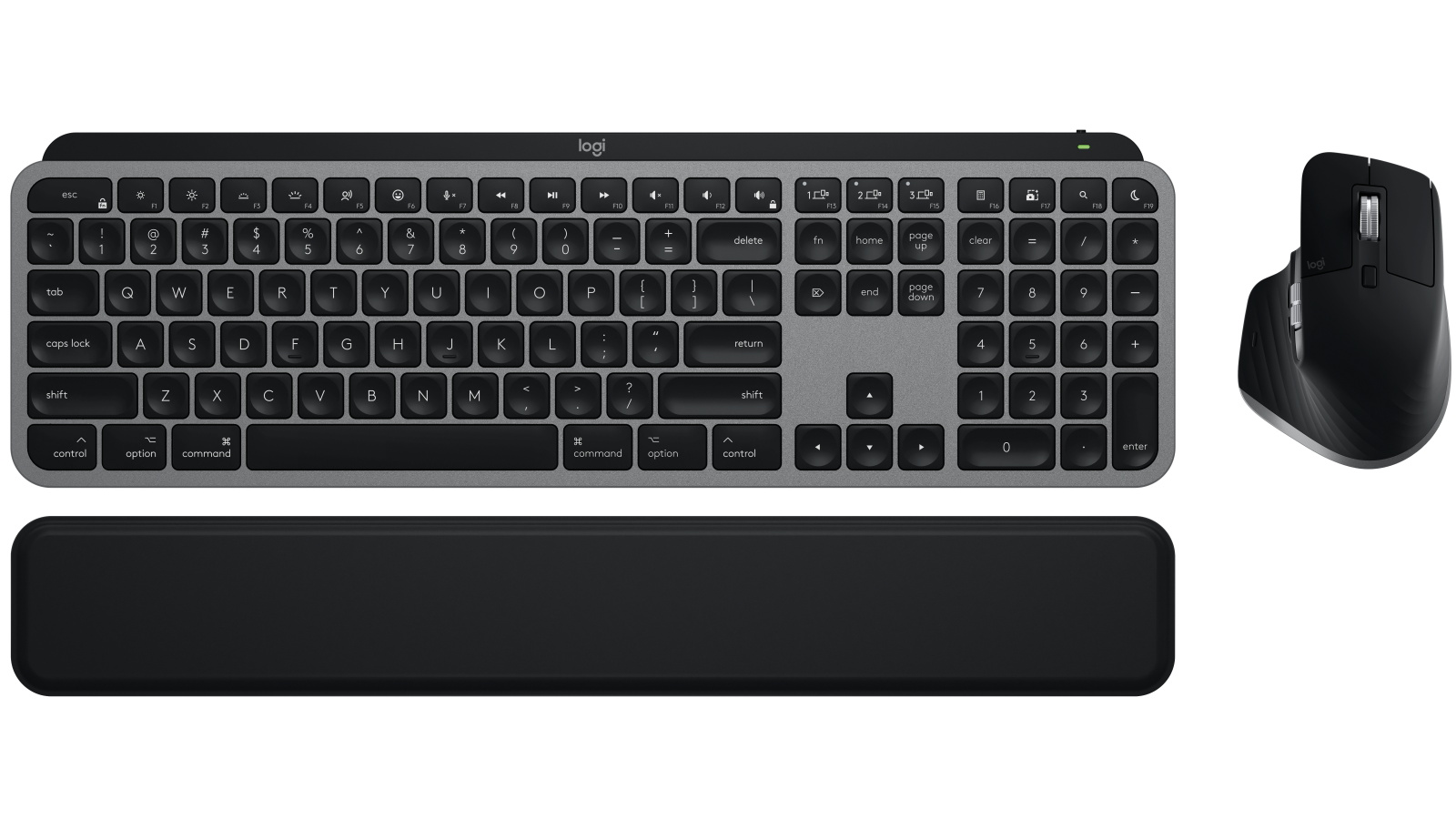 Logitech MX Keys S Performance Keyboard and Mouse Combo for Mac - Space Grey