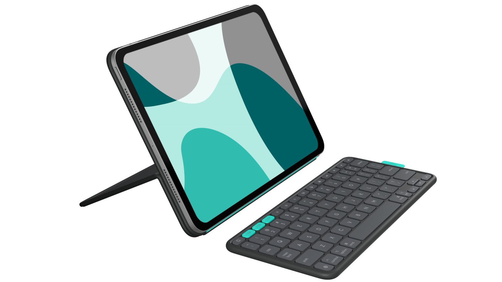 Logitech Flip Folio Keyboard Cover for iPad Pro 13-inch (M4) and iPad Air 13-inch (M2/M3) - Graphite