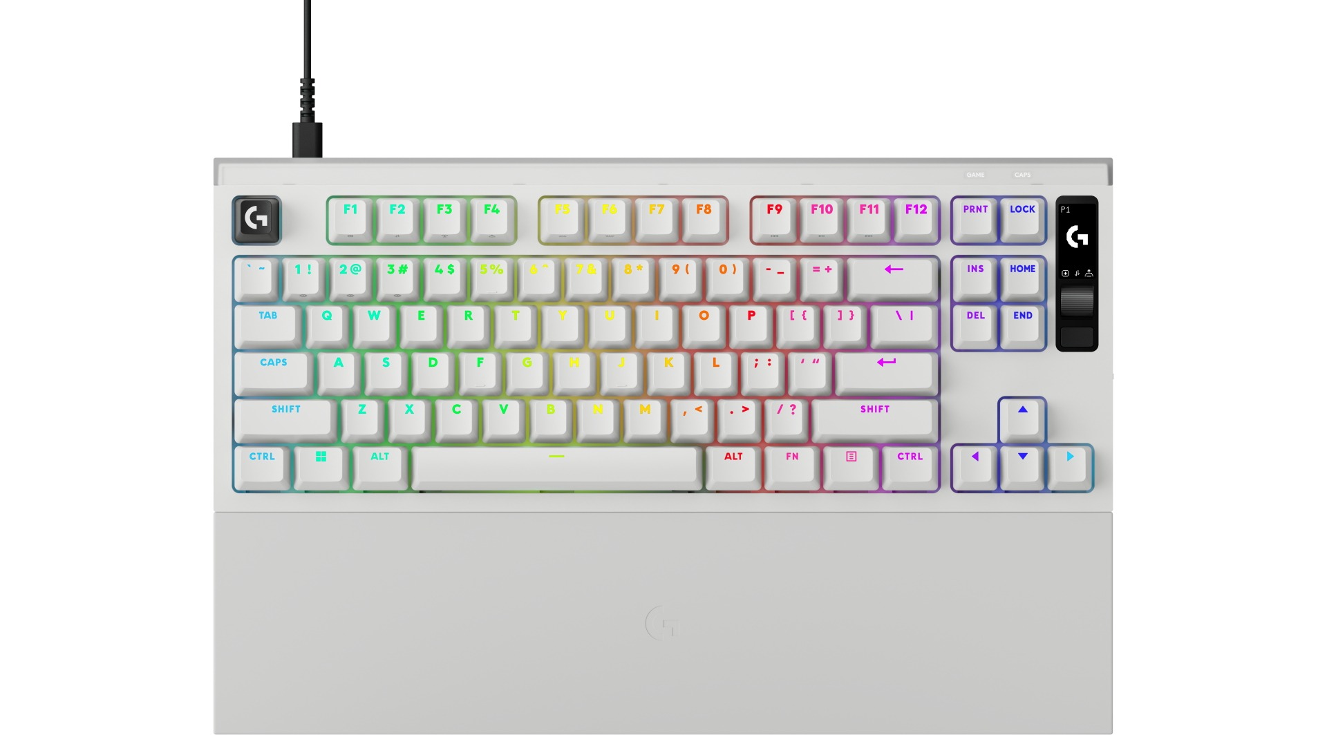 Logitech G PRO X2 RAPID Tenkeyless Gaming Keyboard - White