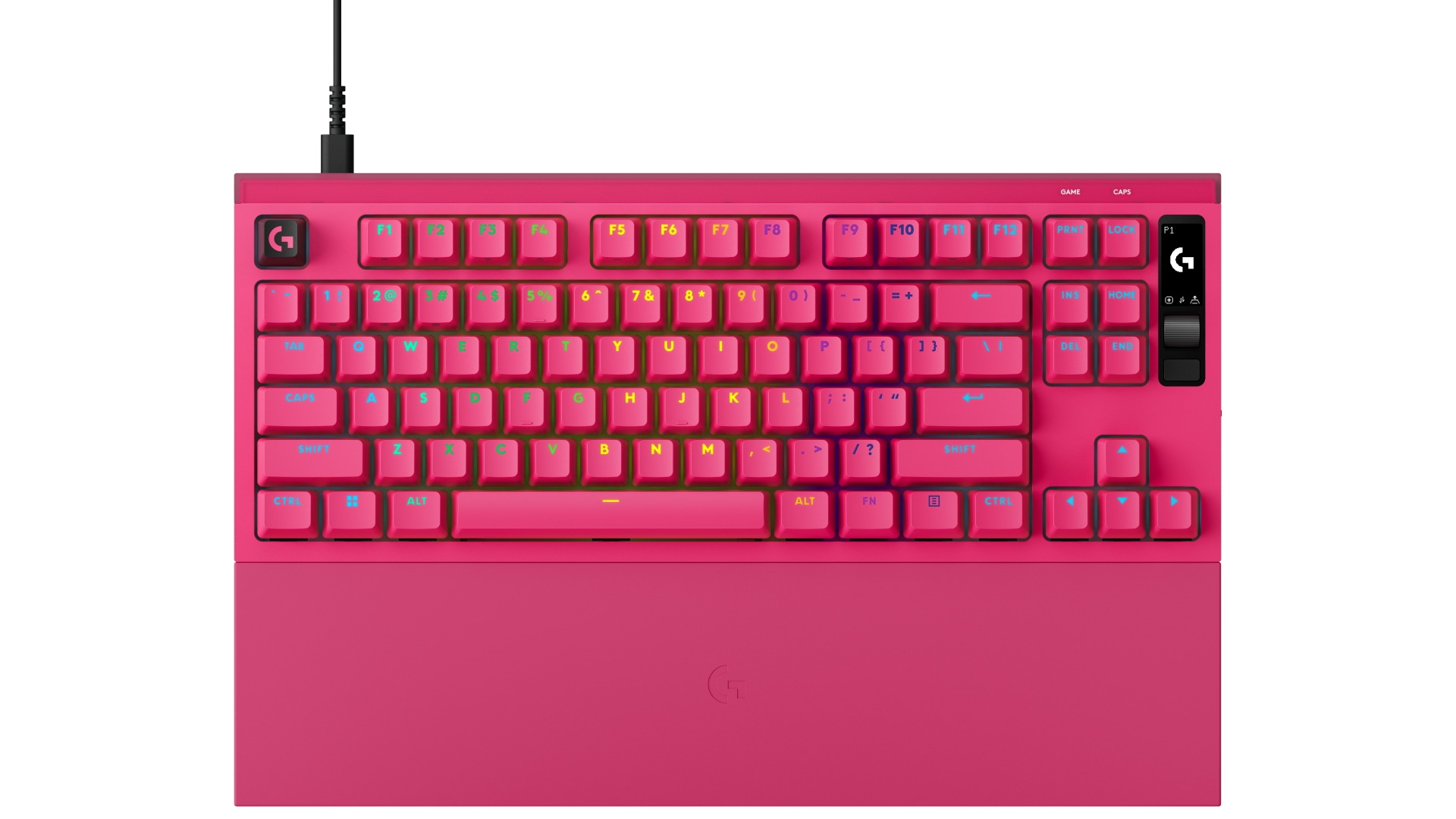 Logitech G PRO X2 RAPID Tenkeyless Gaming Keyboard - Magenta