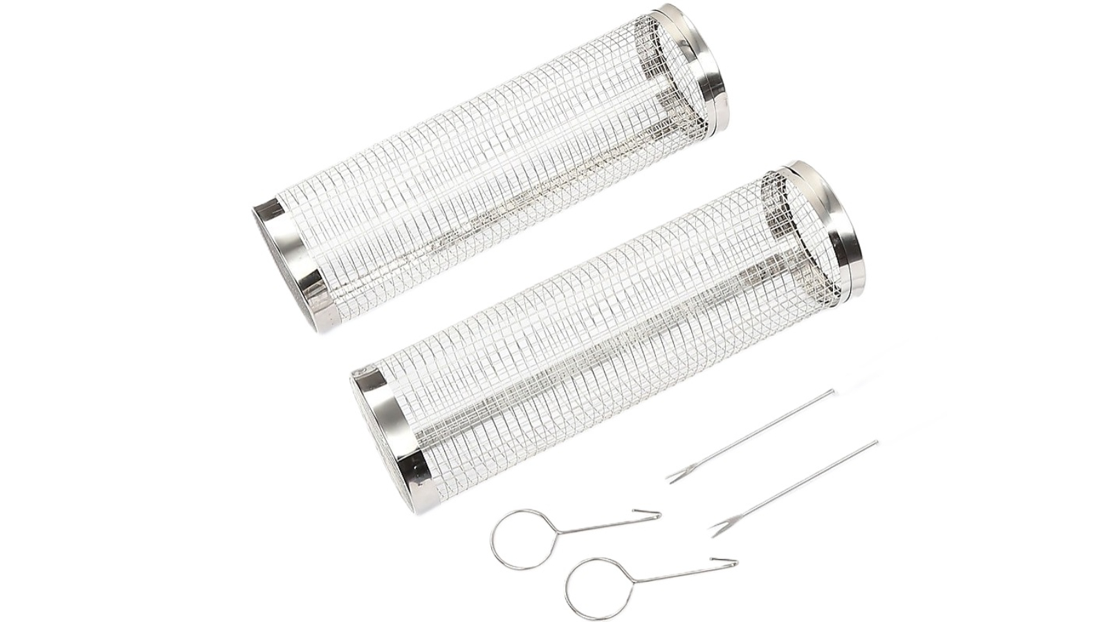 Randy and Travis Machinery 2 Piece Barbecue Basket Round Cookware