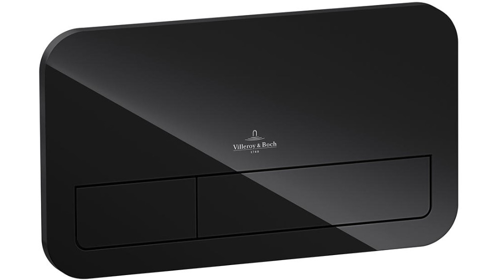 Villeroy & Boch ViConnect L200 LED Flush Plate - Glossy Black