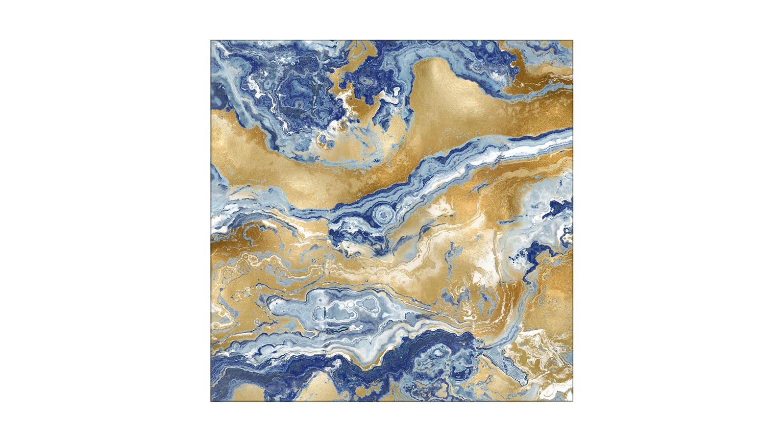 La Grolla Onyx Royal Unframed Canvas Wall Art
