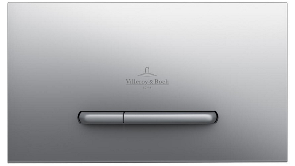 Villeroy & Boch ViConnect E300 Flush Plate - Satin with Satin Button