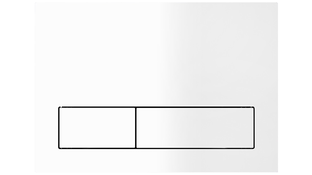 Argent 150S Flush Plate for ViConnect Mechanical - White