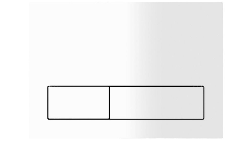 Argent 150S Flush Plate for ViConnect Mechanical - Matte White