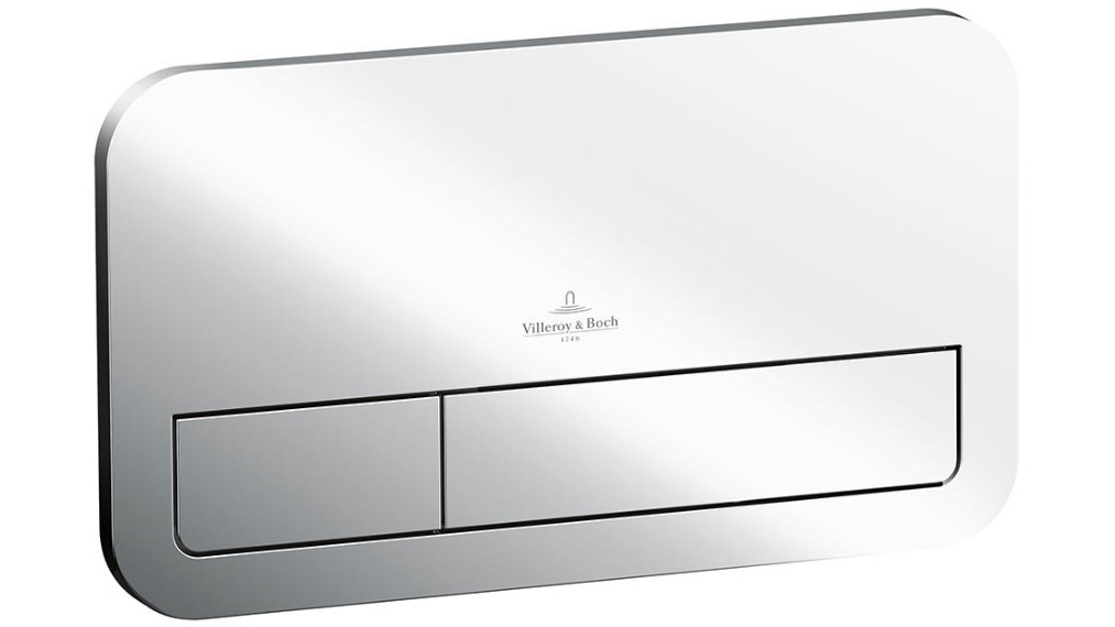 Villeroy & Boch ViConnect E200 Flush Plate - Chrome