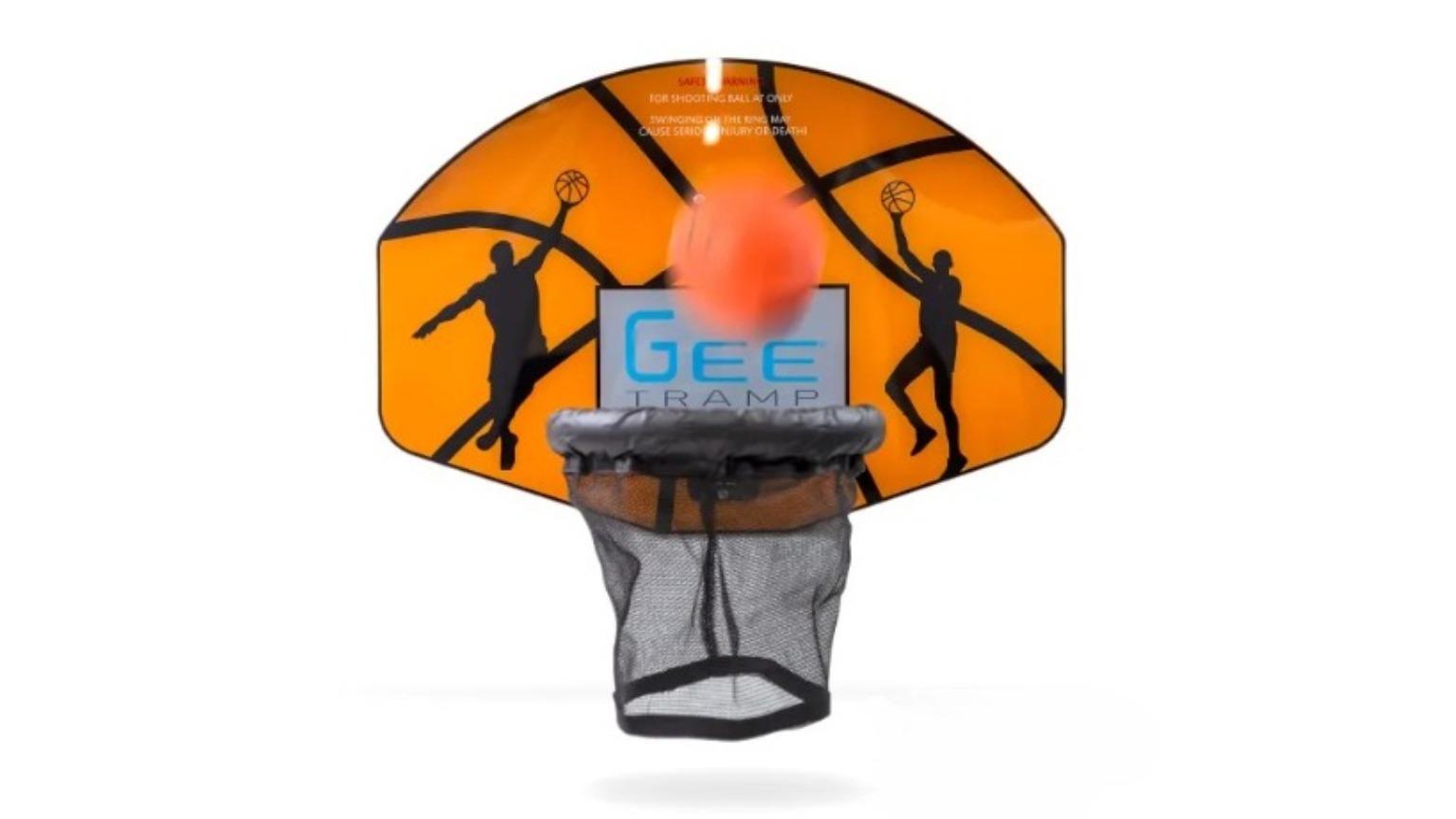 GeeTramp Curve Trampoline Basketball Set