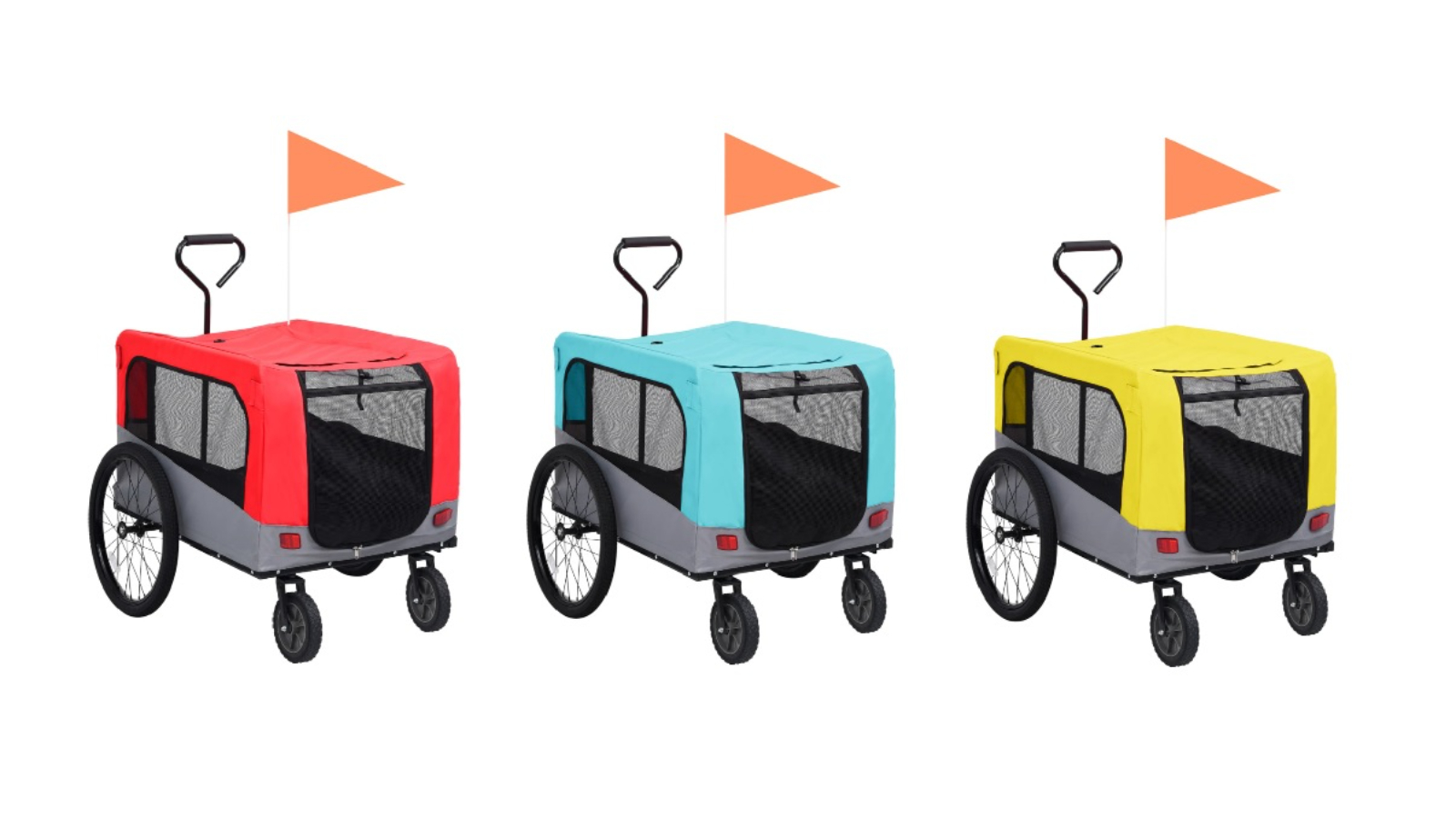 vidaXL 2-in-1 Pet Trailer and Jogging Stroller Bike