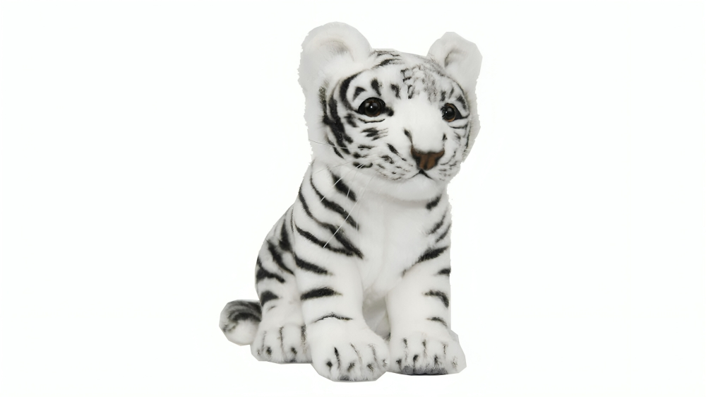 Latest Buys White Amur Tiger Cub Plush Toy - 26cm