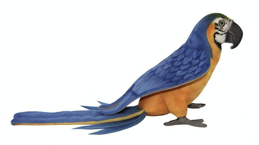 Latest Buys Blue/Yellow Macaw Plush Toy - 40cm