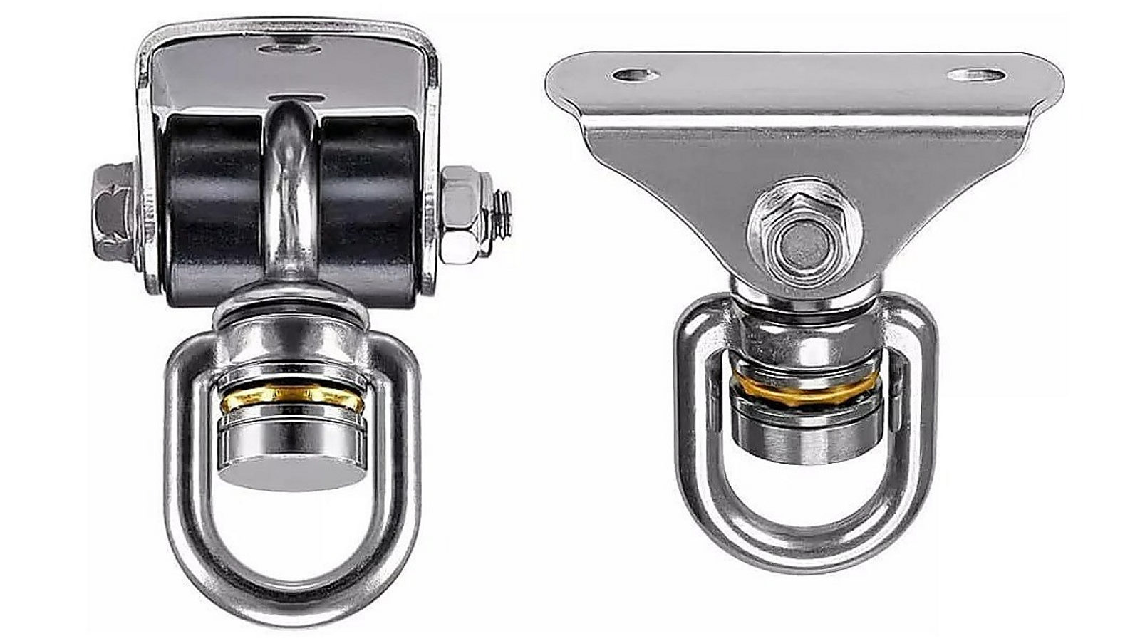 Randy and Travis Machinery Silent Swing Hanger Heavy Duty Stainless Steel Swing Hook with Swivel Bearing