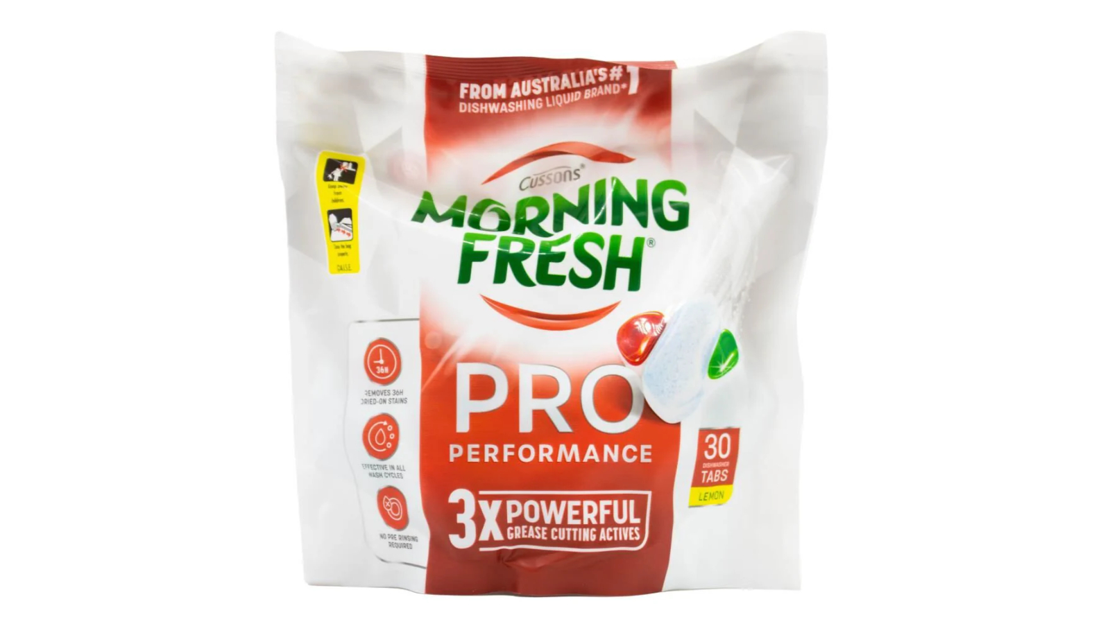Morning Fresh 30 Tablet Pro Performance Dishwasher - Lemon